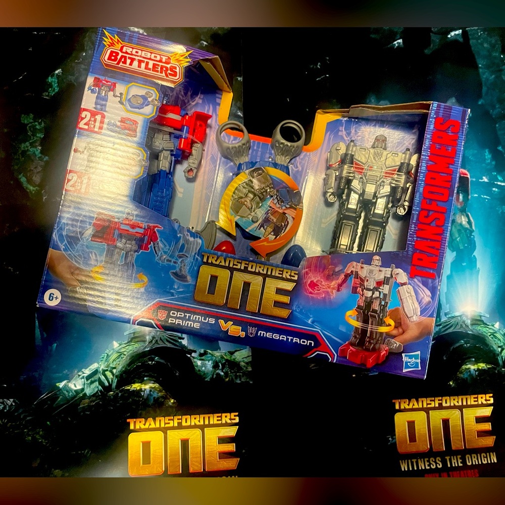 Transformers one posters and toy